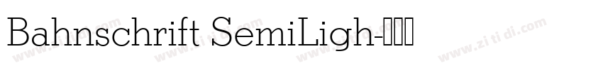 Bahnschrift SemiLigh字体转换
